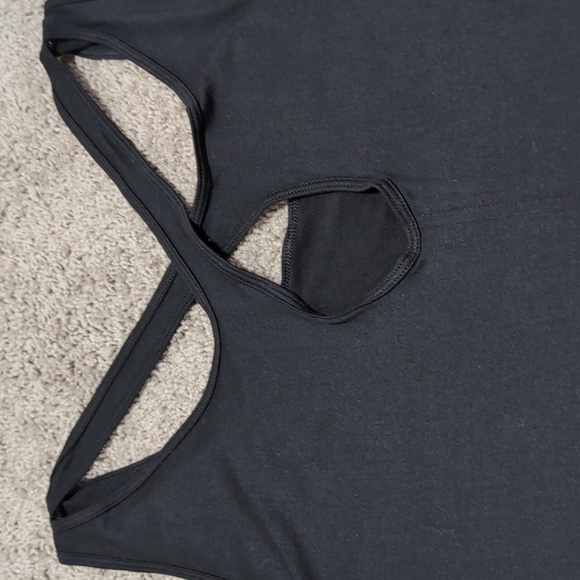 Copper Fit Pro Criss Cross Back Workout Tank Top Buttery Soft Black size Large - Picture 7 of 8